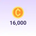 16000 Coins